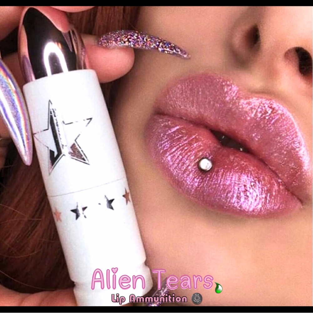 Jeffree Star | ‘Alien Tears’ & ‘Galaxy Gold’ Lip Ammunition | NiB L.E. rare - Picture 3 of 16